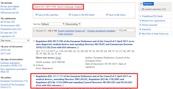 如何檢索醫(yī)療器械CE認證法規(guī)及標準